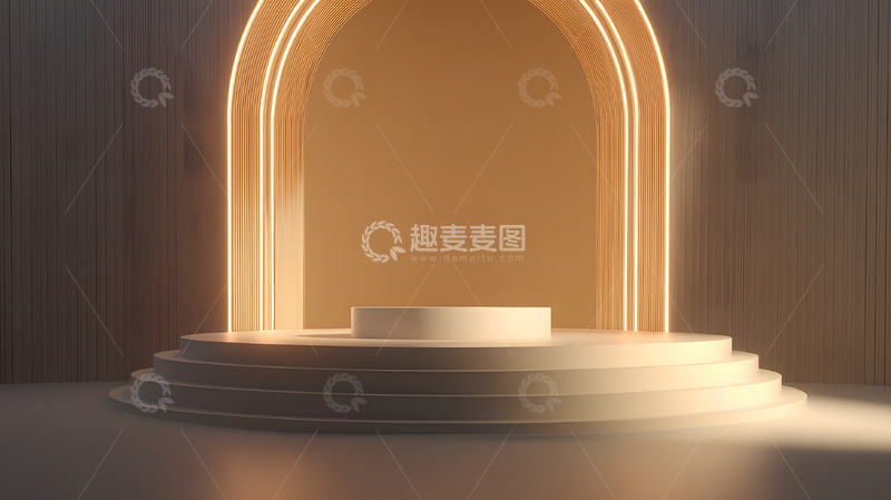 简约护肤保健品电商C4D场景9