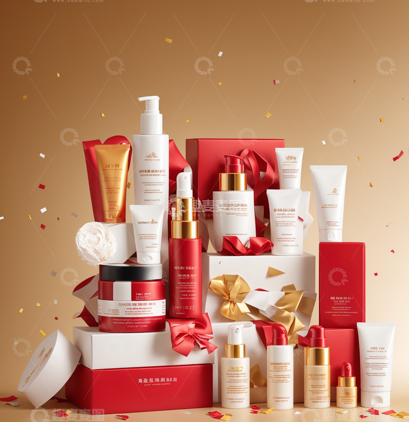 高清大图下载【趣麦麦图】护肤品礼品盒