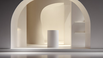 简约护肤保健品电商C4D场景5