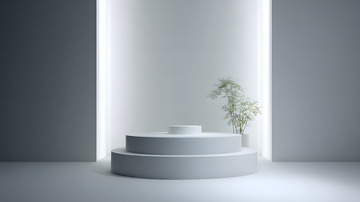 简约护肤保健品电商C4D场景8