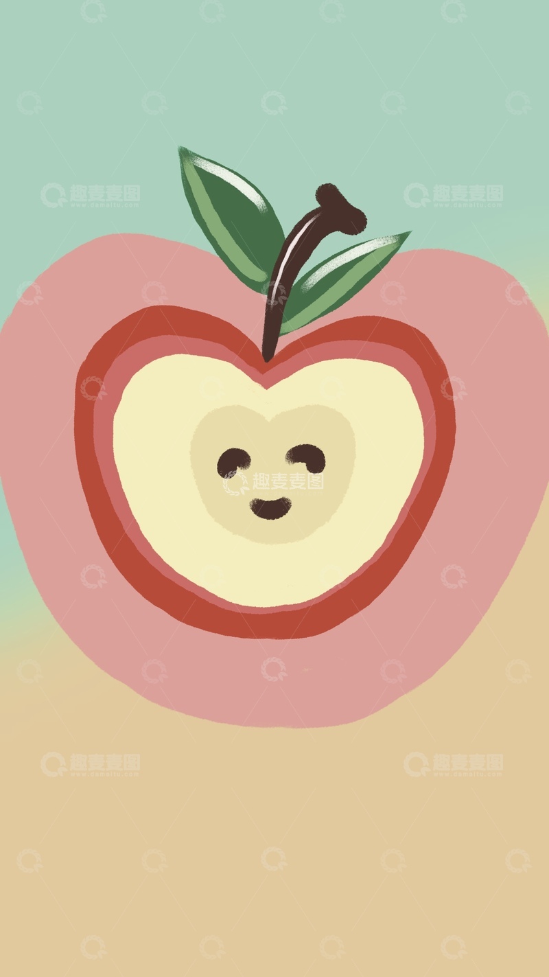 高清大图下载【趣麦麦图】-苹果笑脸