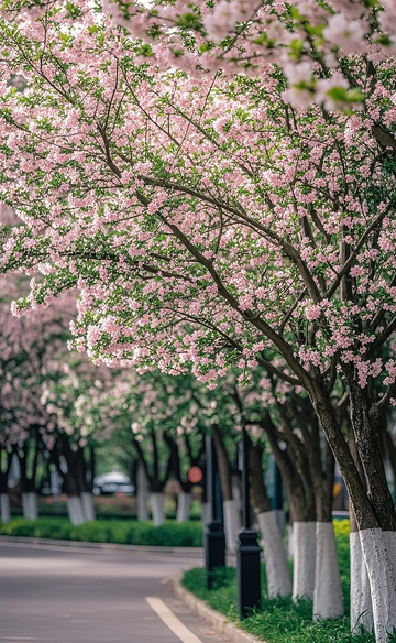 路边的桃花树1