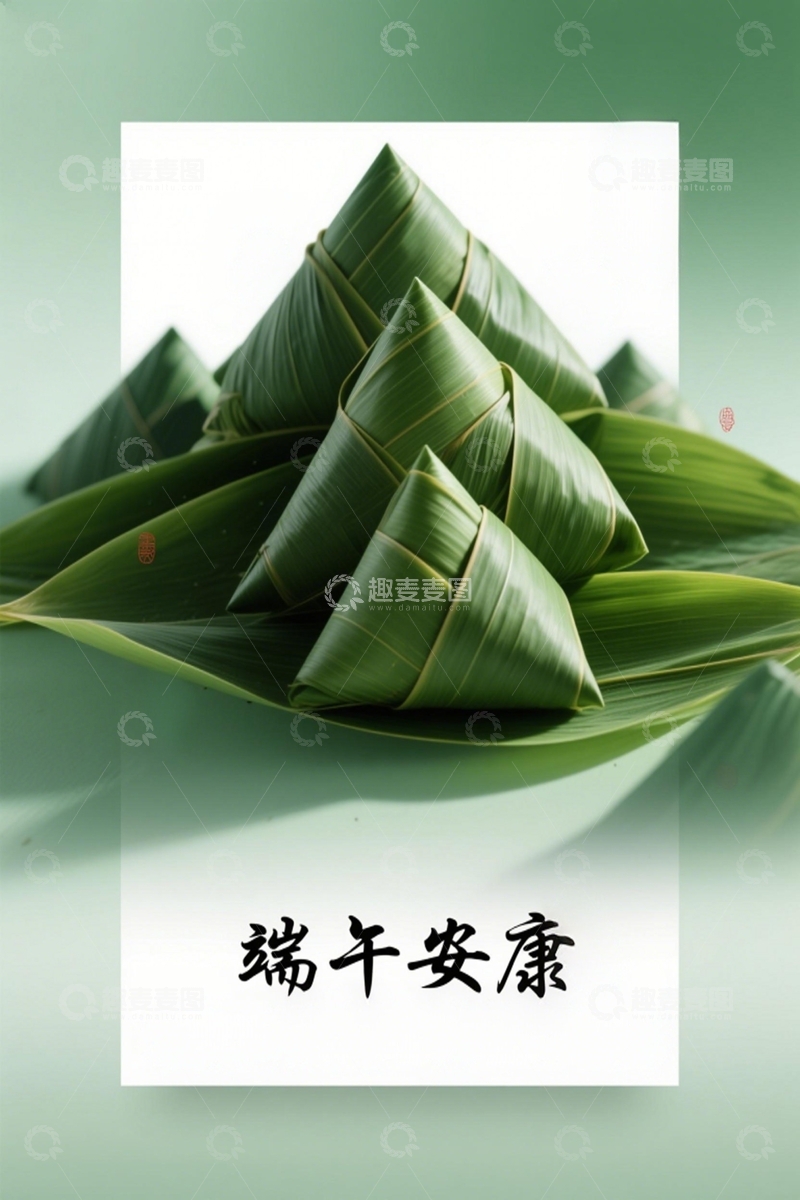 高清大图下载【趣麦麦图】端午节海报背景9