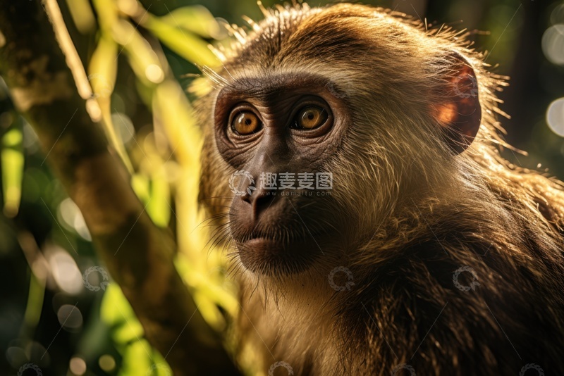 高清大图下载【趣麦麦图】一只猴子特写