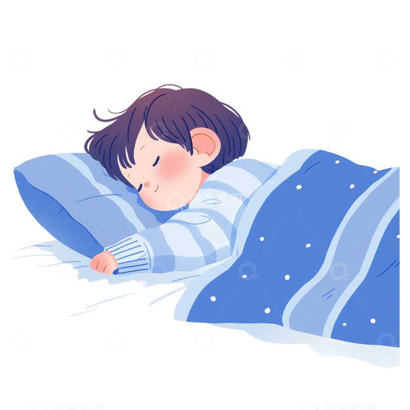 高清大图下载【趣麦麦图】人物躺着睡觉休息免抠元素2