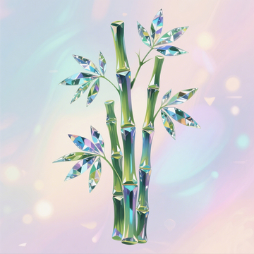手绘宝石竹子2