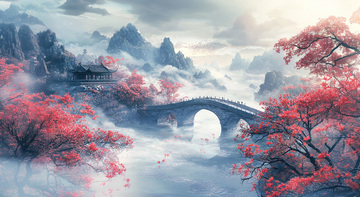 山水风景背景图