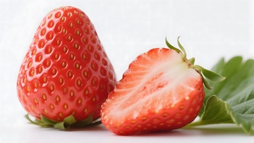 草莓孤立在白色背景上2