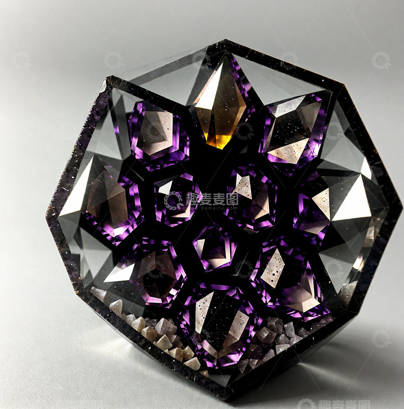 高清大图下载【趣麦麦图】六棱柱钻石5