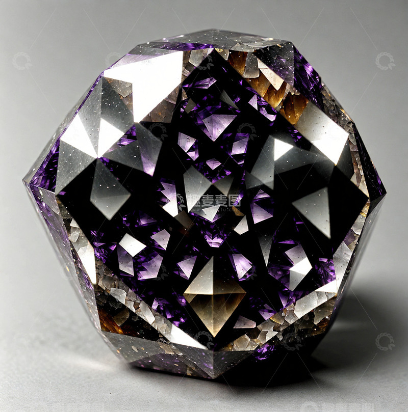 高清大图下载【趣麦麦图】六棱柱钻石6