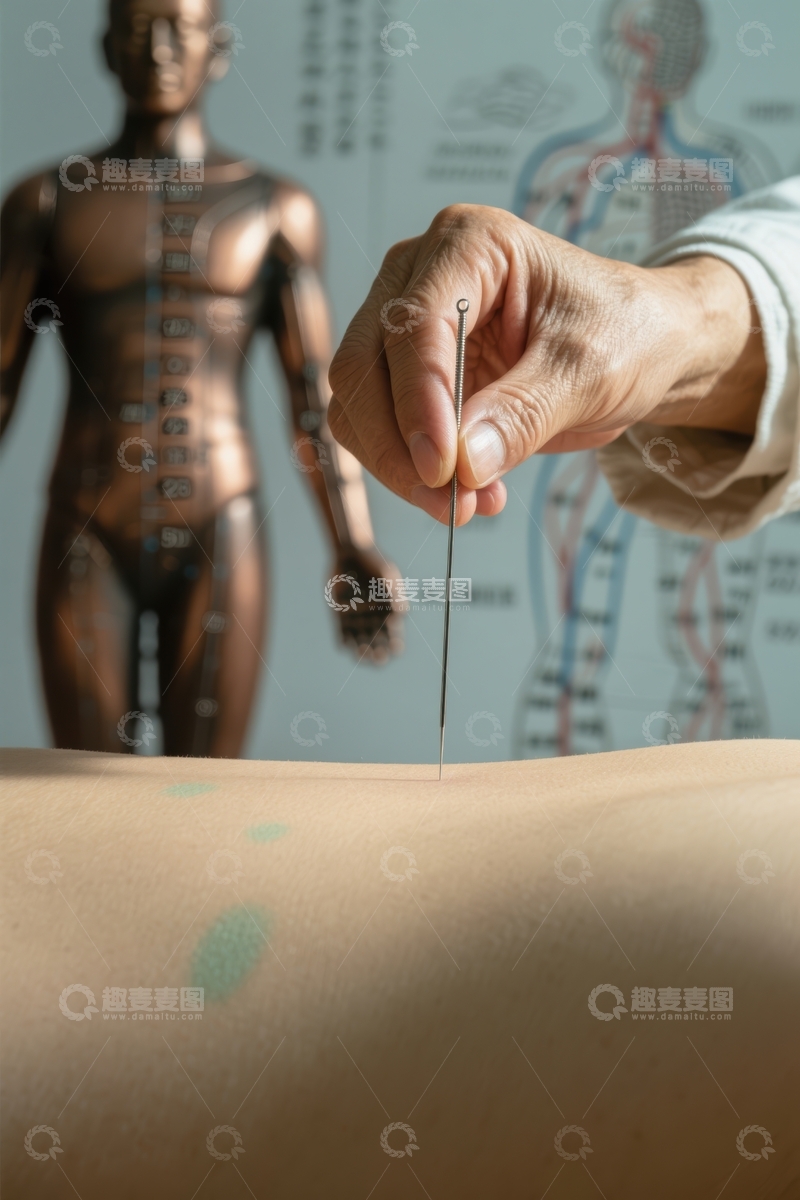 高清大图下载【趣麦麦图】针灸治疗示范