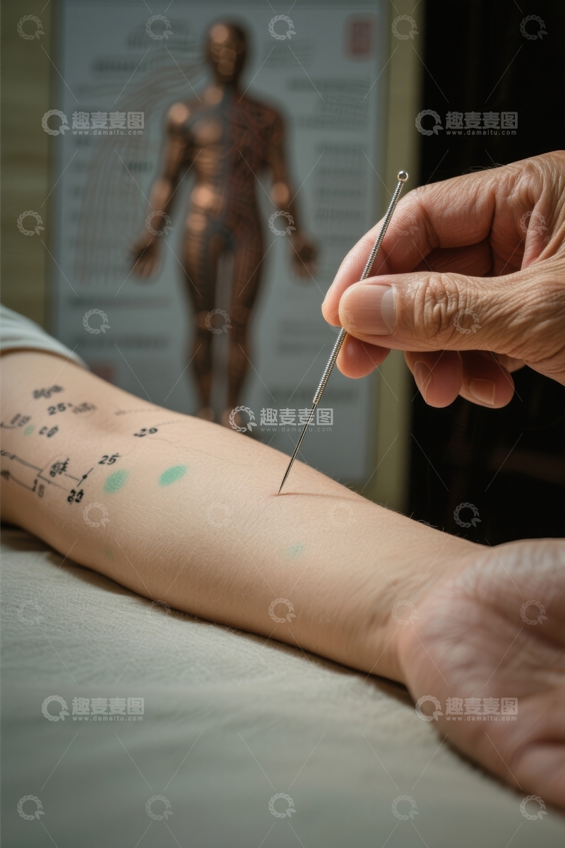 高清大图下载【趣麦麦图】针灸治疗图
