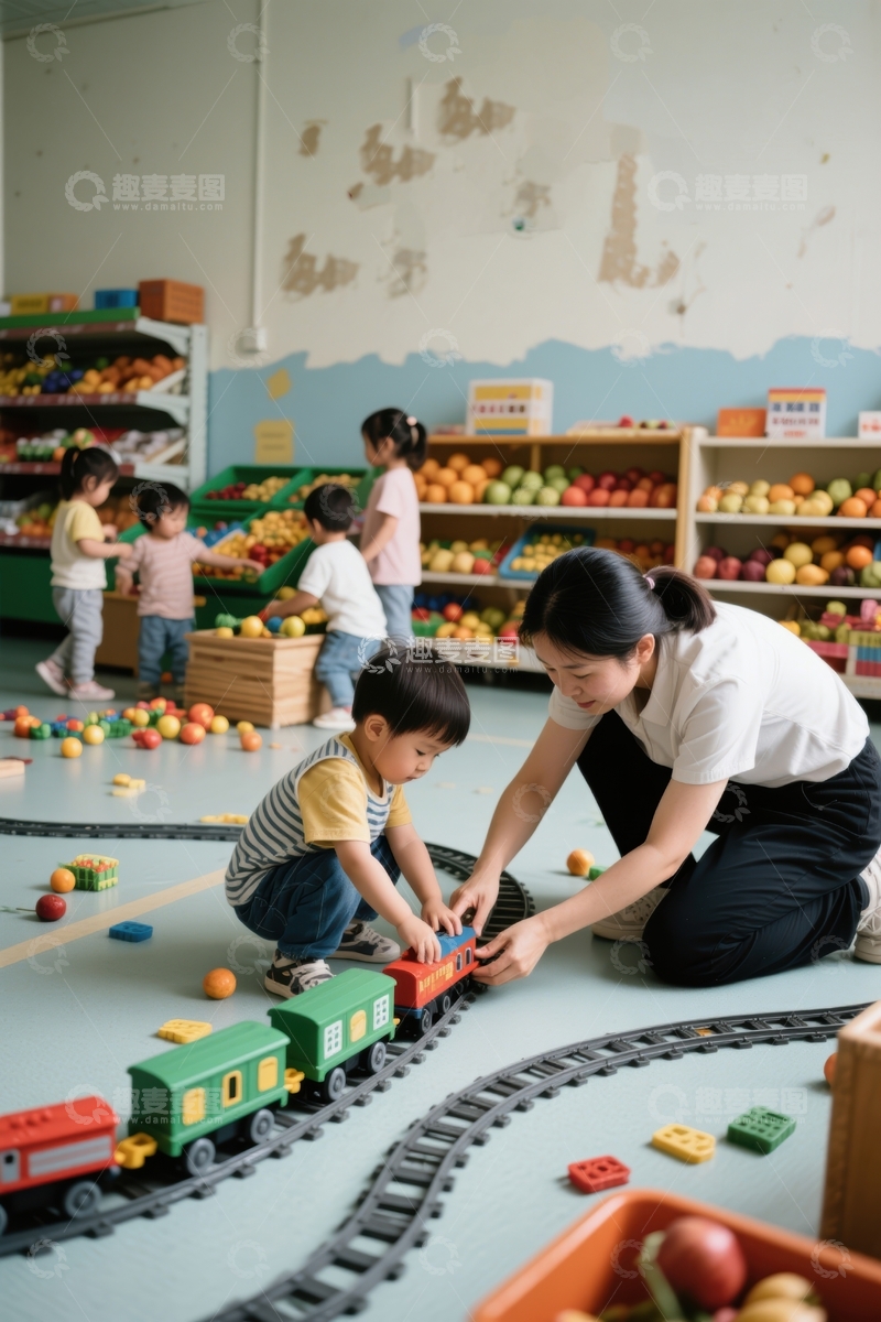 高清大图下载【趣麦麦图】幼儿园里的快乐时光