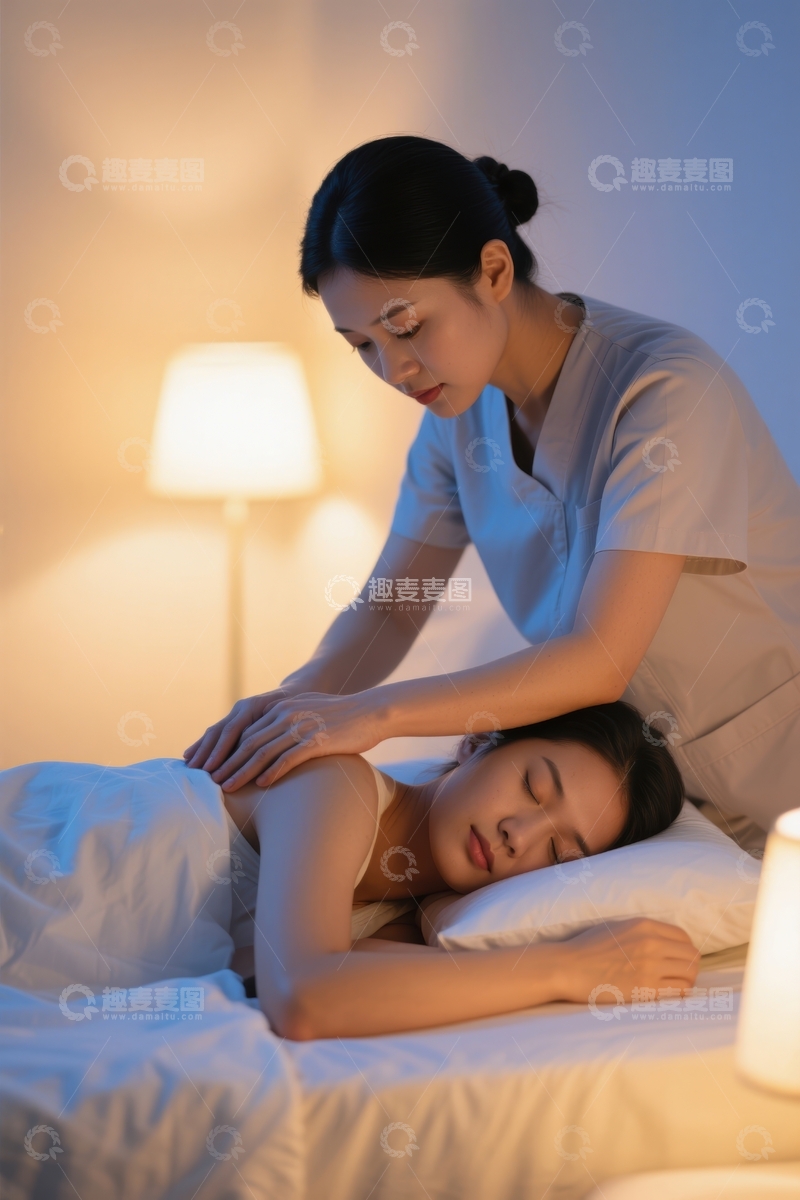 高清大图下载【趣麦麦图】舒缓身心的SPA按摩