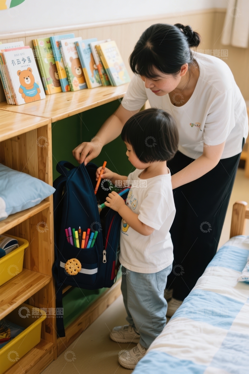 高清大图下载【趣麦麦图】温馨时刻亲子互动