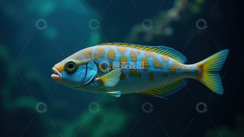 高清大图下载【趣麦麦图】热带鱼的湛蓝世界