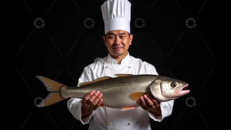 高清大图下载【趣麦麦图】厨师与鳕鱼：美食与匠心