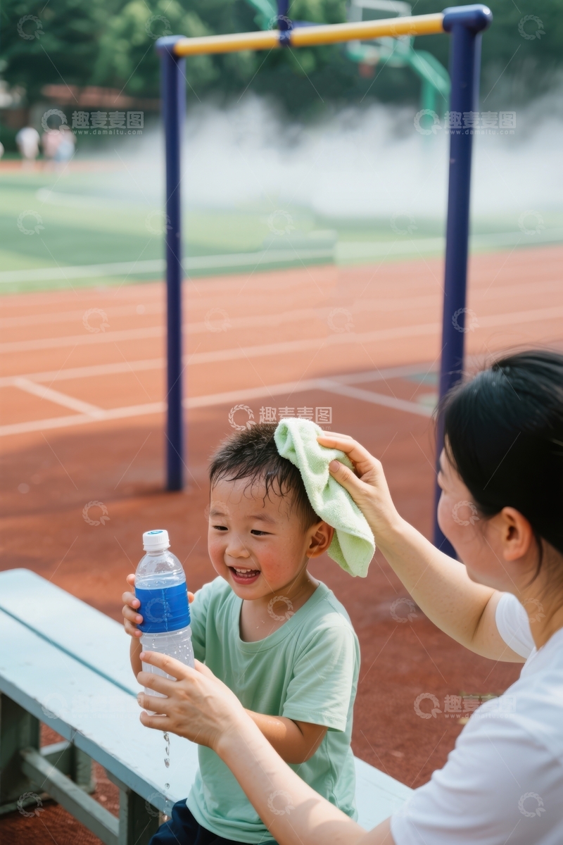 高清大图下载【趣麦麦图】运动后的小憩