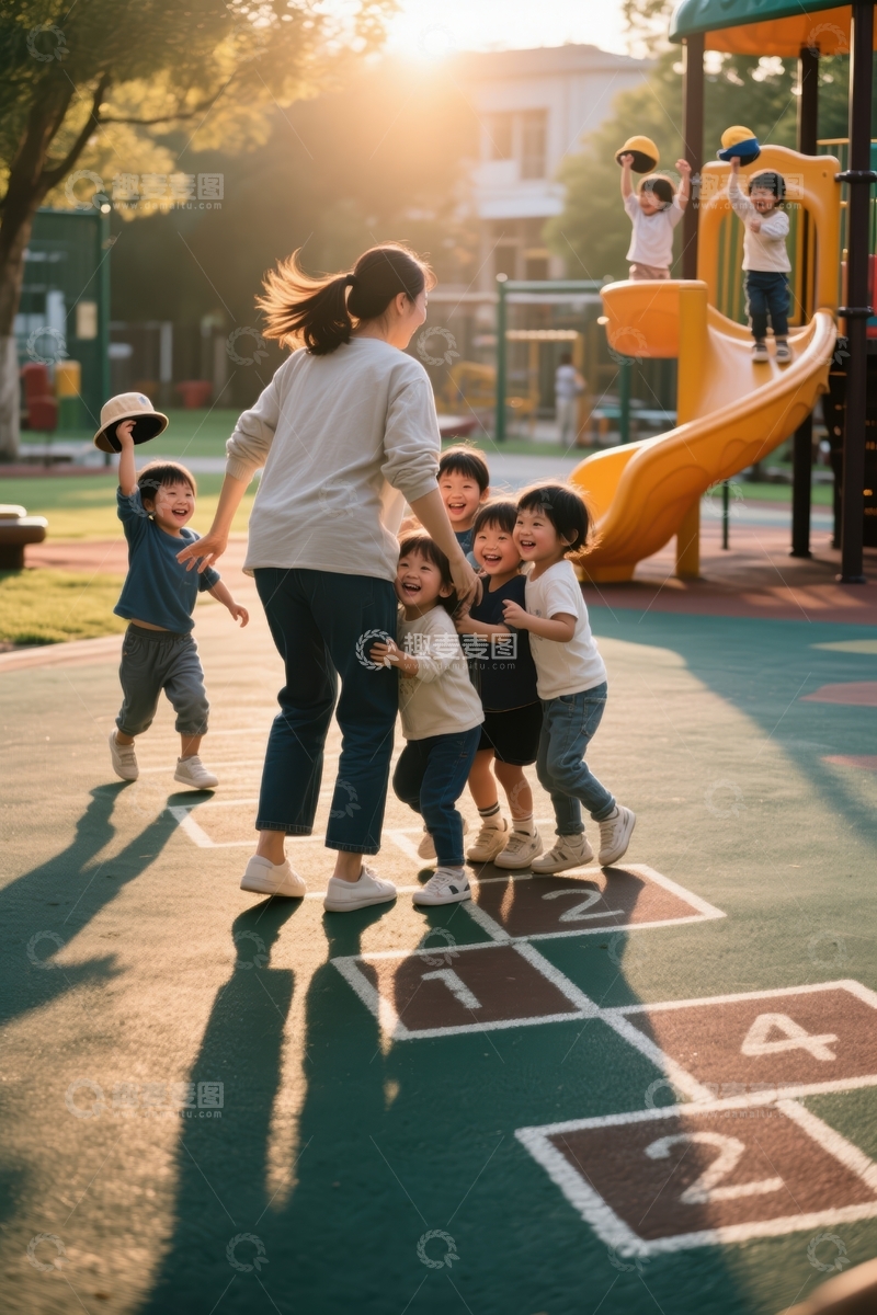 高清大图下载【趣麦麦图】快乐童年时光