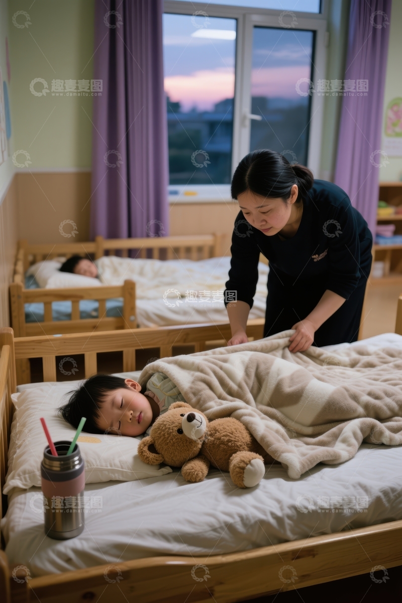 高清大图下载【趣麦麦图】温馨睡前时光