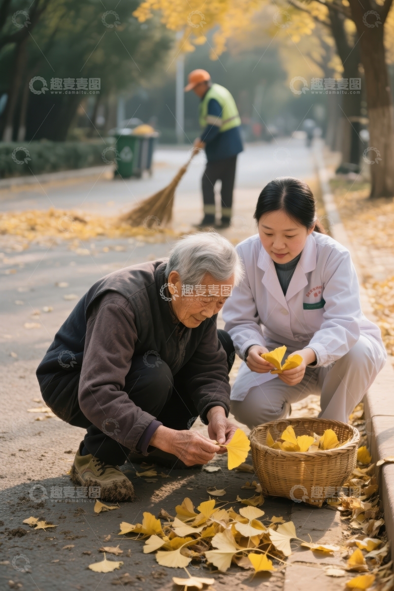 高清大图下载【趣麦麦图】秋日里的温馨场景