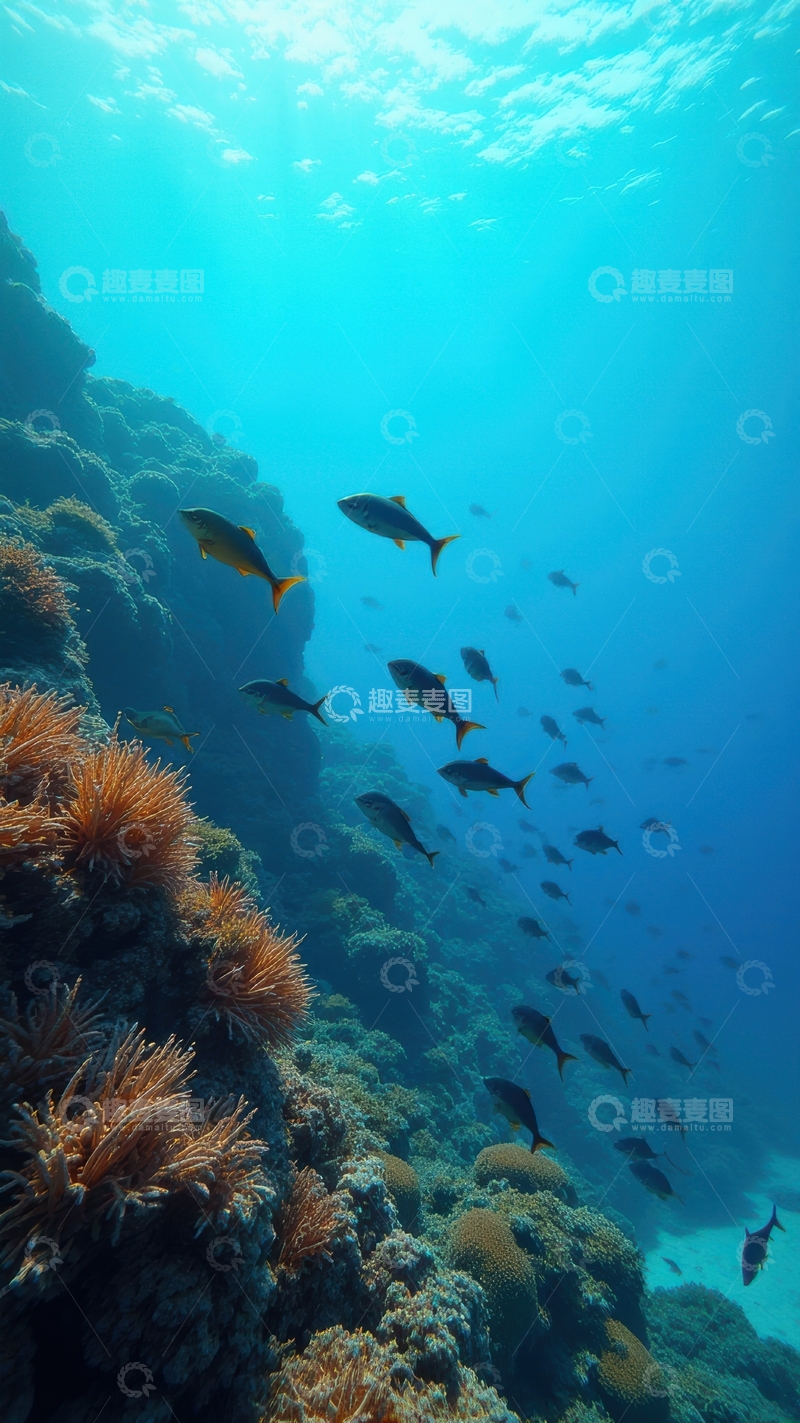 高清大图下载【趣麦麦图】海底群鱼
