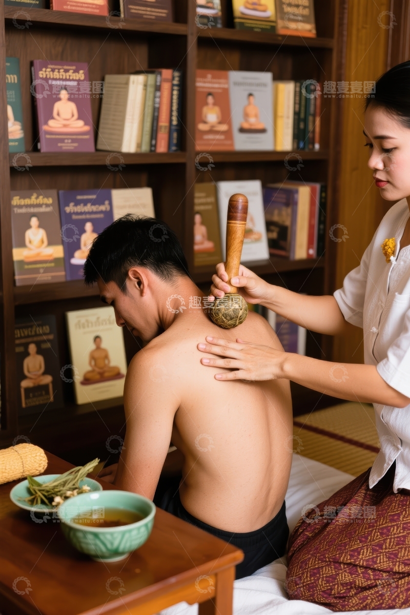 高清大图下载【趣麦麦图】传统泰式草药按摩体验