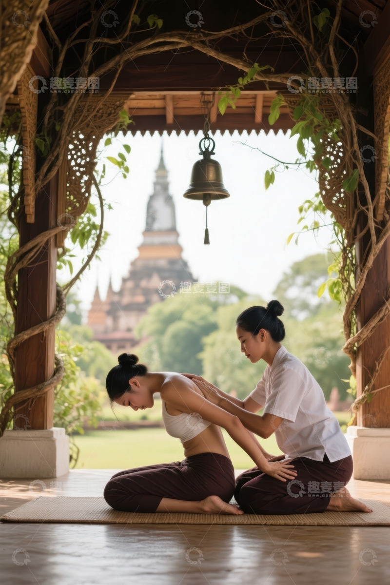高清大图下载【趣麦麦图】传统泰式按摩体验1
