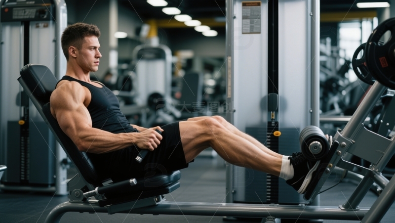 高清大图下载【趣麦麦图】腿部力量训练。