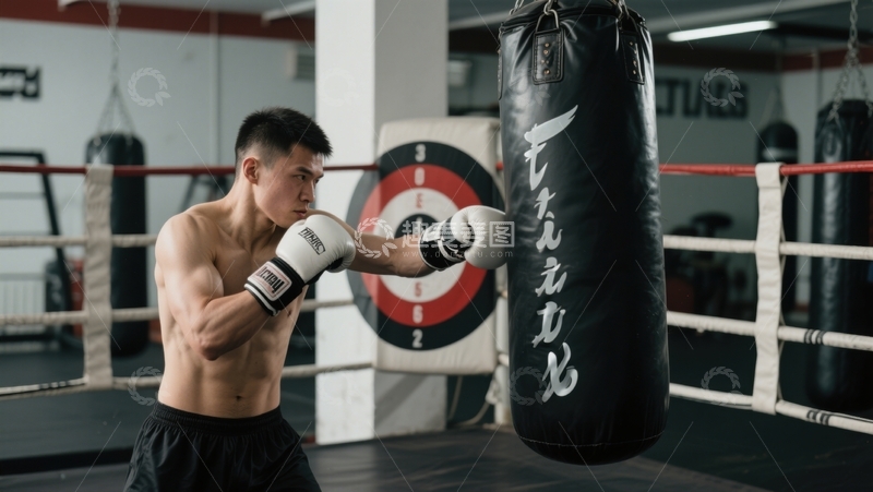 高清大图下载【趣麦麦图】拳击训练1