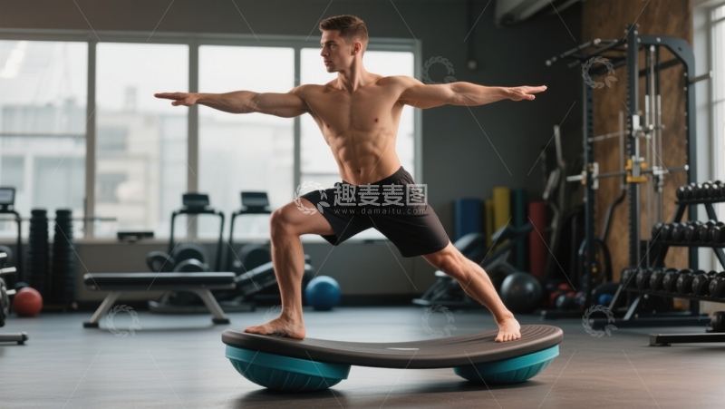 高清大图下载【趣麦麦图】平衡训练与健身