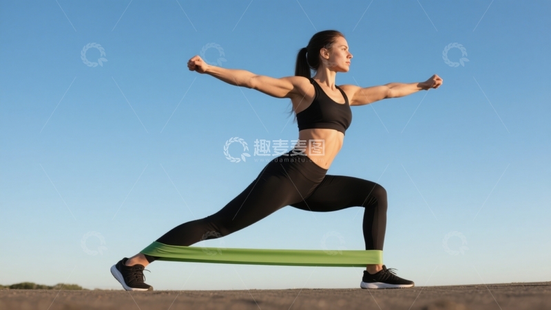 高清大图下载【趣麦麦图】力量训练，健康生活