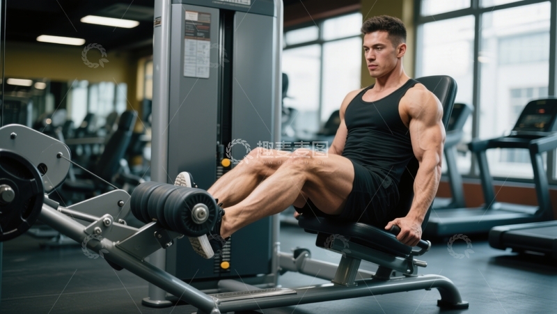 高清大图下载【趣麦麦图】腿部训练：力量与塑造