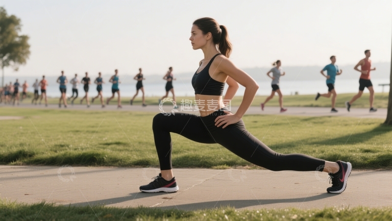 高清大图下载【趣麦麦图】热身运动：活力与健康