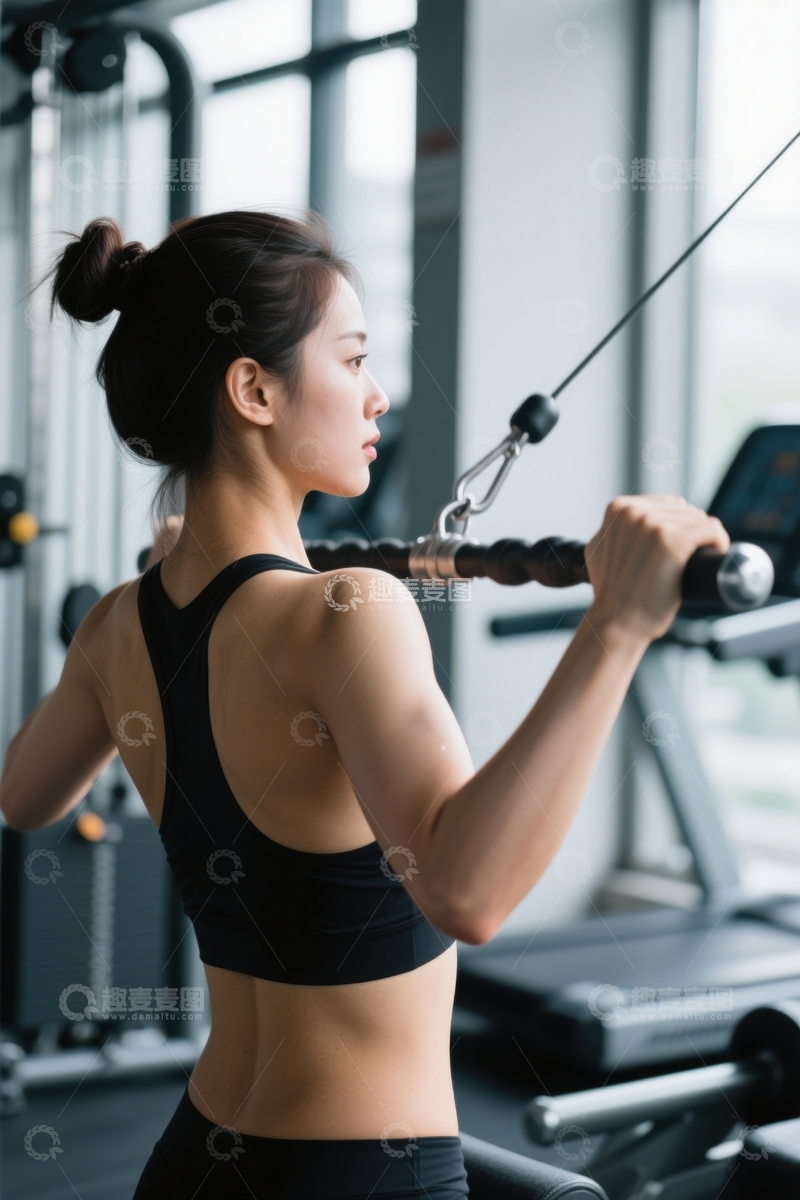 高清大图下载【趣麦麦图】力量训练中的女性