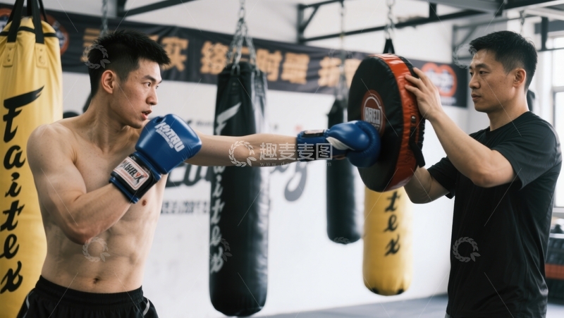 高清大图下载【趣麦麦图】拳击训练