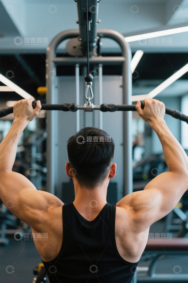 高清大图下载【趣麦麦图】力量训练中的身影