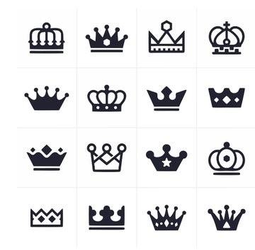 卡通手绘皇冠装饰设计