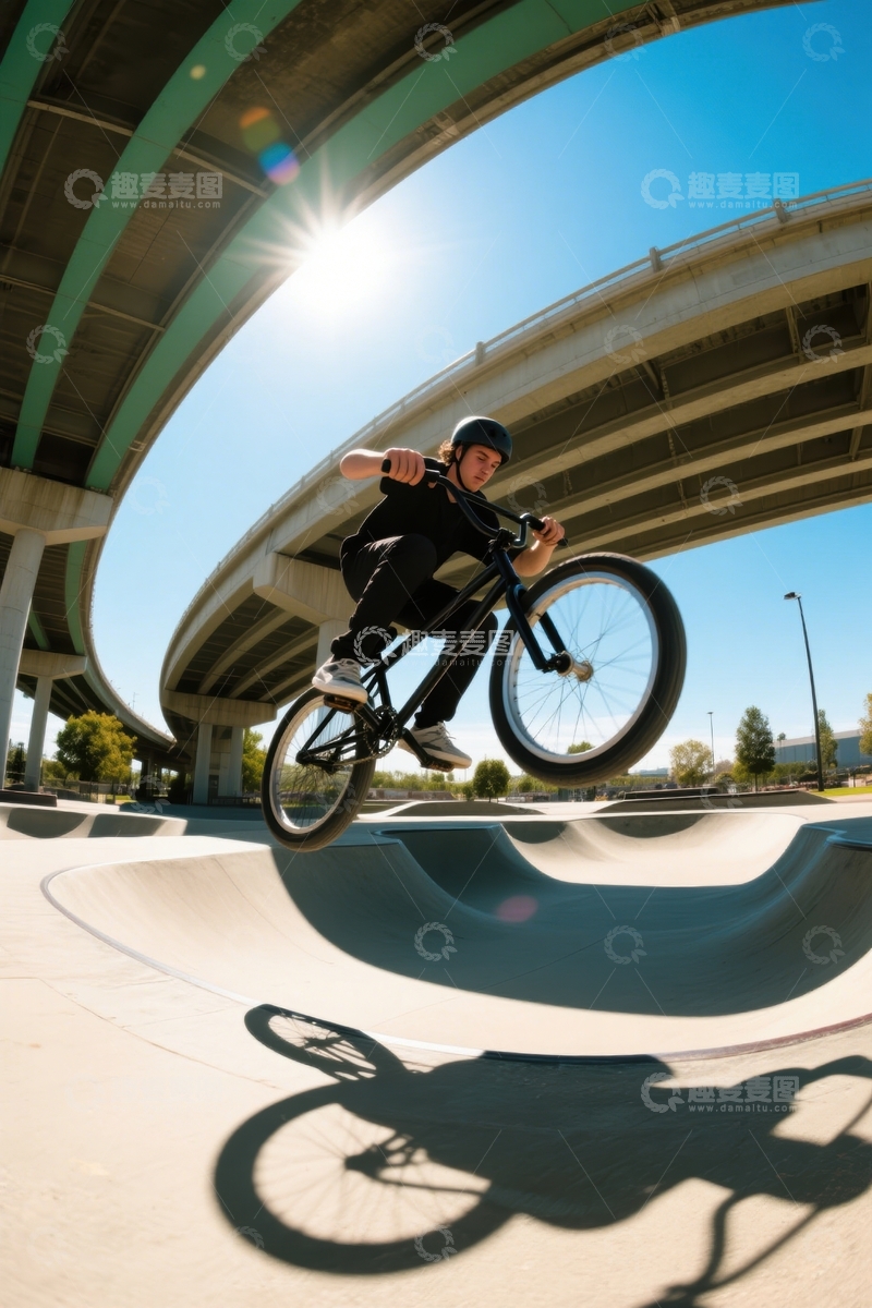 高清大图下载【趣麦麦图】极限少年BMX高难度