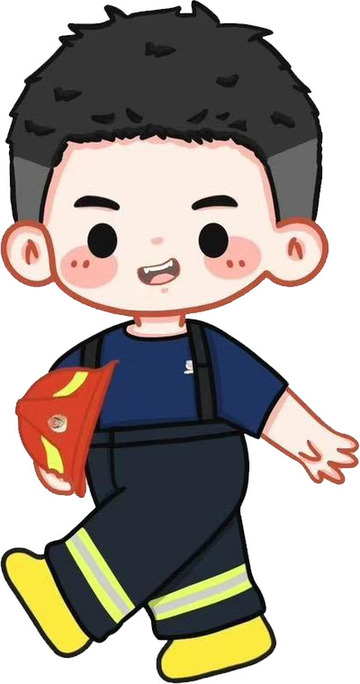 卡通消防员形象1