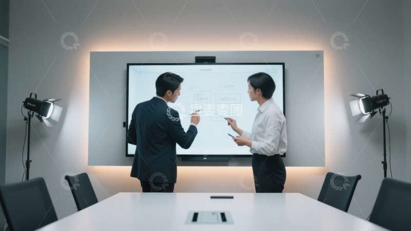 高清大图下载【趣麦麦图】会议讨论、团队协作