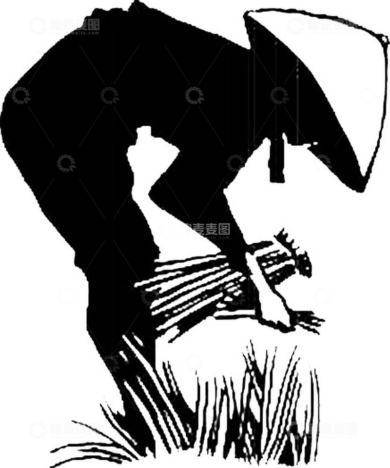 高清大图下载【趣麦麦图】秋天秋分丰收剪影