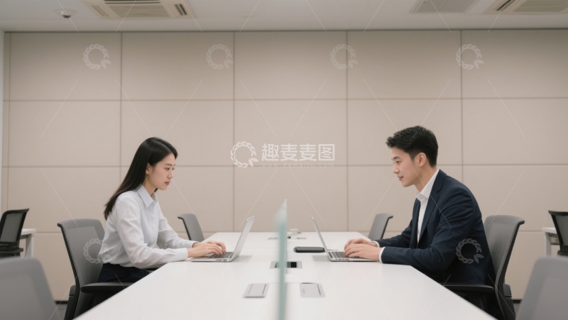 高清大图下载【趣麦麦图】会议室合作办公