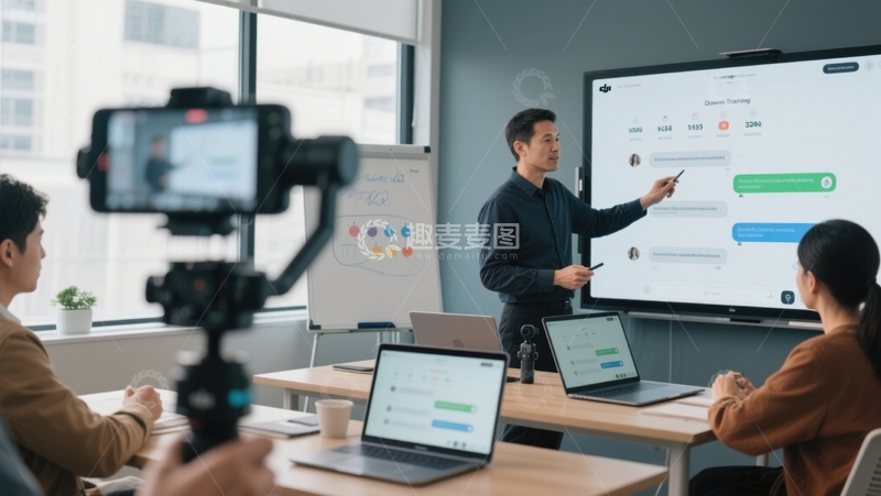 高清大图下载【趣麦麦图】会议研讨、培训、演示