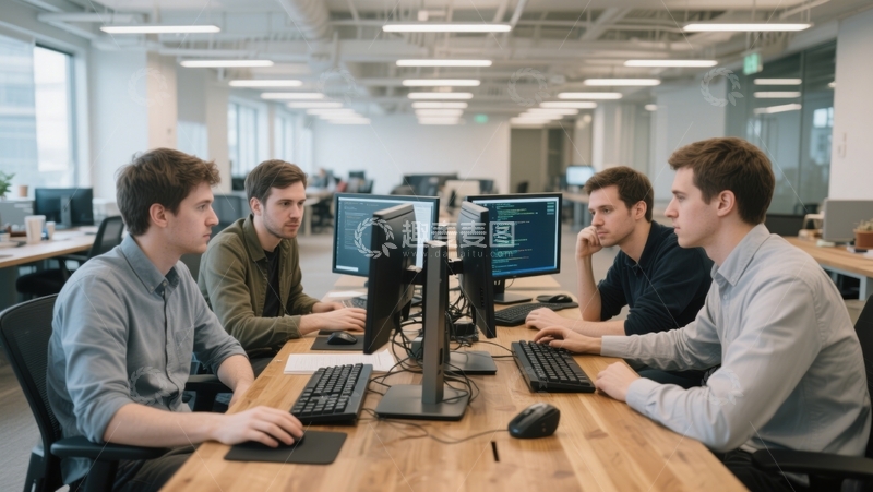 高清大图下载【趣麦麦图】团队协作与办公场景