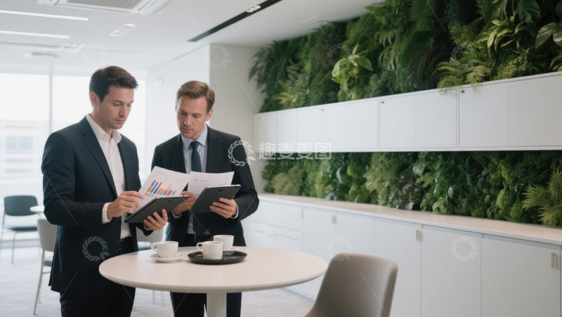 高清大图下载【趣麦麦图】会议讨论、数据分析