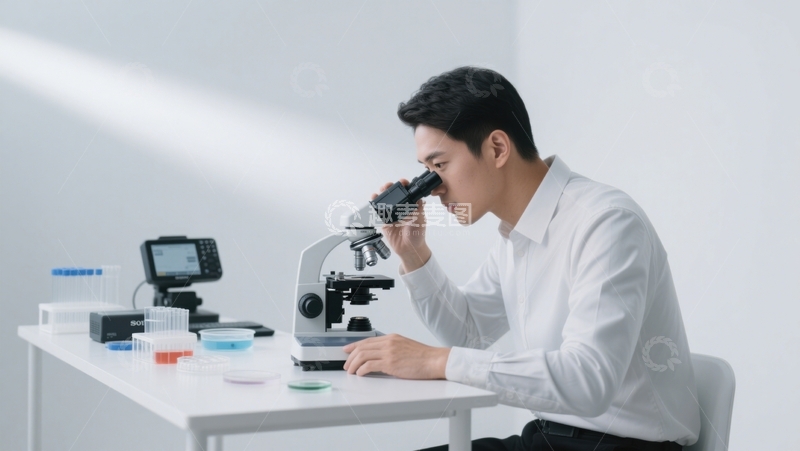 高清大图下载【趣麦麦图】显微镜下的研究