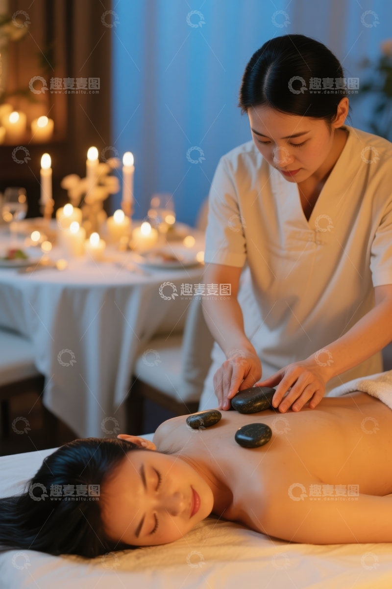 高清大图下载【趣麦麦图】石疗理疗舒缓身心