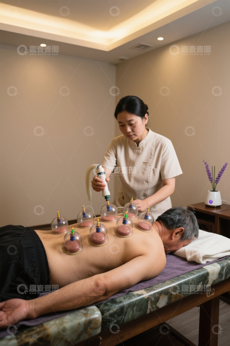 高清大图下载【趣麦麦图】推拿隔热理疗健康护理