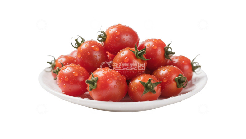 高清大图下载【趣麦麦图】-一盘圣女果摄影免扣元素